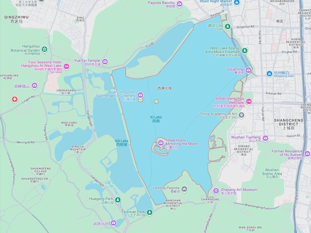 West Lake Map