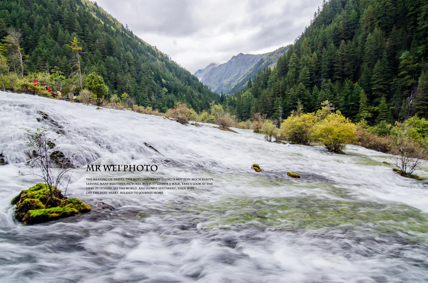 Jiuzhaigou Pearl Shoals Waterfall (Zhenzhu Tan Pubu)
