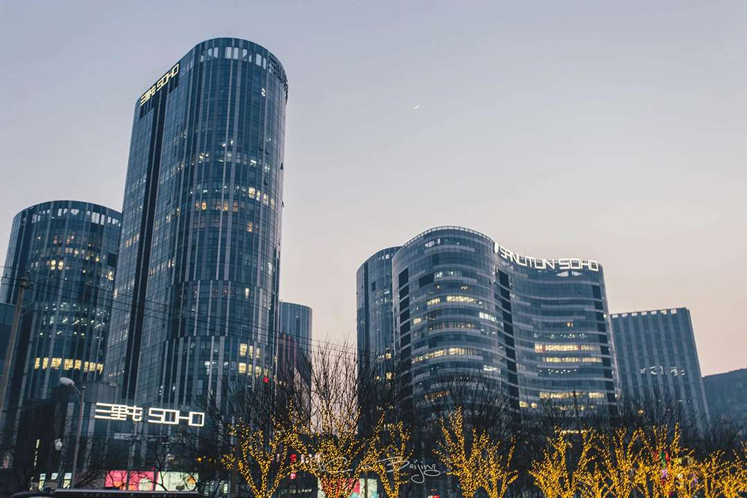 Sanlitun district of Beijing